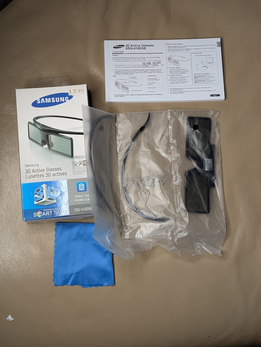 New Samsung 3D Active Glasses SSG-4100GB - NWT Open Box